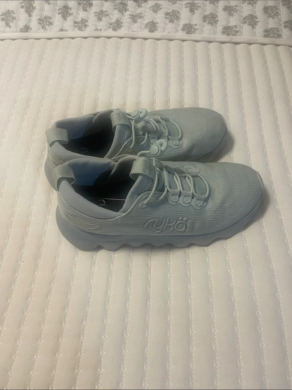 Ryka Women's Light Blue Slip-On Athletic Sneakers